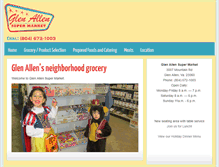 Tablet Screenshot of glenallensupermarket.com